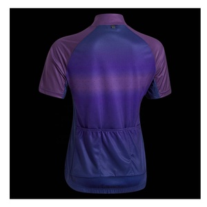 Men's <b>Cycling</b> Custom Design Printed <b>Stand</b> Collar Polyester/Cotton <b>Cycling</b> Bike Jersey Short Sleeve 3 Rear Pockets Gradient - Product Image 4