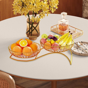 2-Tier Iron Metal Wire Fruit <b>Basket</b> Multipurpose <b>Storage</b> Organiser for Home & Kitchen Iron Fruits & <b>Vegetables</b> Bowl - Product Image 5