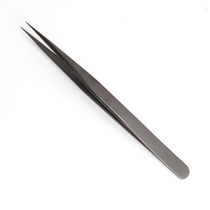 Juego de Pinzas para Pestañas de Acero Inoxidable con Punta de Fibra, Pinzas Profesionales para Extensión de Pestañas, Herramientas para Volumen y Aislamiento de Pestañas para Salones - Product Image 2