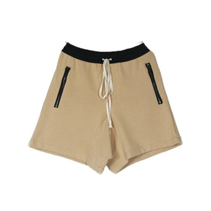 Short de bain pour homme vert uni à séchage rapide, taille élastique, décontracté, avec cordon de serrage, longueur mi-cuisse - Product Image 5