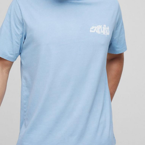 เสื้อยืดผู้ชายสีฟ้าอ่อนลายกราฟิกสำรวจอวกาศ สไตล์วินเทจ สำหรับฤดูร้อน รุ่นใหม่ล่าสุด ขายส่ง รับทำโลโก้ตามสั่ง - Product Image 5