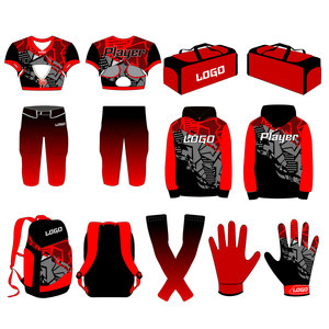 Uniformes de Fútbol Americano Personalizados Victra para Mujer, Conjuntos Transpirables de Spandex y Poliéster, Equipación de Equipo con Sublimación Completa, Tallas Grandes, para Entrenamiento - Product Image 1