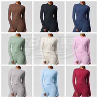 Ensemble 2 pièces pour femmes, course à pied en plein air, fitness, yoga, pantalon sans manches, haut à taille haute élastique, respirant, séchage rapide, spandex/polyester