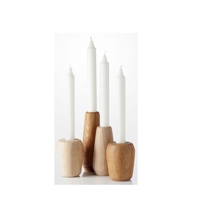 Porte-bougie en bois moderne, pièce décorative minimaliste pour maisons contemporaines, espaces de repas et décoration d'événements élégants - Product Image 5