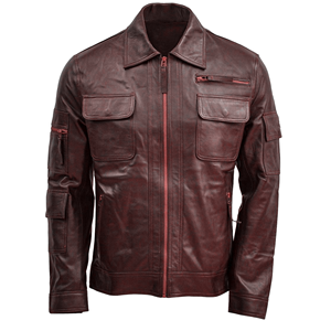 Chaqueta de Motociclista de Cuero Genuino para Hombre, Estilo Vintage, con Cierre Frontal, Abrigo Informal de Moda para Invierno - Product Image 6