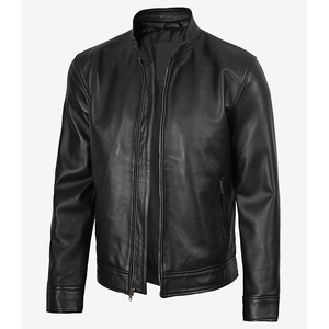 2026 OEM New Premium Genuine Black Cowhide Leather <b>Jackets</b> For Men's 100% High Quality Low MOQ <b>Plus</b>-<b>Size</b> Winter Fashion <b>Jackets</b> - Product Image 3