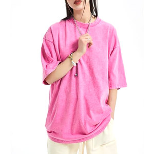 Paquete de Camisetas Unisex de Algodón, Manga Corta, Estilo Vintage, Colores Variados, Cómodas, Básicas, para Uso Diario - Product Image 5