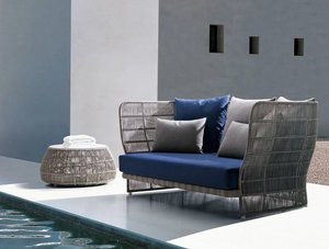 ROSF-025 AD Furniture Corp Modern Poly <b>Rattan</b> Rope Garden Outdoor <b>Sofa</b> Set Villa Hotel Park Apartment Bedroom Dining Living Room - Product Image 6