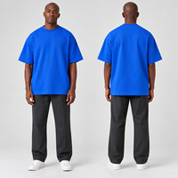 Kaos Pria Oversized Boxy Fit Lengan Pendek, Bahan Katun Tebal Batik, Gaya High Street, Kualitas Premium, Bernapas