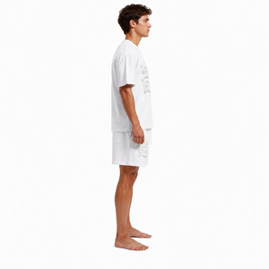 Nouveauté : Ensembles décontractés tricotés pour hommes, design tendance, shorts respirants 100 % coton, haute qualité, style streetwear, logo personnalisé - Product Image 3