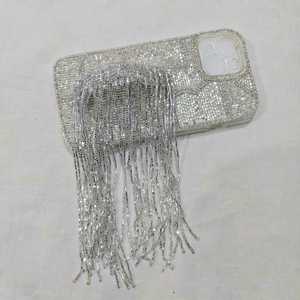 B H CRAFTS เคสโทรศัพท์ปักลูกปัดแก้วแฮนด์เมดพร้อมพู่ห้อยธีมนางฟ้าทรงสี่เหลี่ยมหลายสี - Product Image 2
