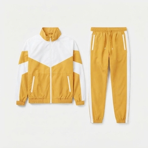 Ensemble de survêtement décontracté pour hommes en microfibre 180 GSM, coupe-vent, deux pièces, pour la course à pied, vente en gros - Product Image 4