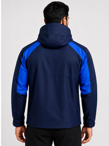 Men's Hooded Canvas Waterproof Windproof Breathable Thin Eco-Friendly Casual Winter <b>Jacket</b> ODM Outdoor Wear Front Logo <b>Heated</b> - Product Image 2
