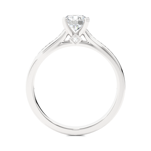 Anillo de Diamantes Redondos Naturales de 0.687 Quilates en Oro de 18K, Elegante Anillo de Diamantes Clásico para Compromiso y Boda, Venta al por Mayor - Product Image 4