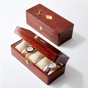 Boîte à montres en bois de qualité supérieure, personnalisable avec logo, organiseur de montres à 5 emplacements, qualité supérieure et vente très populaire - Product Image 3