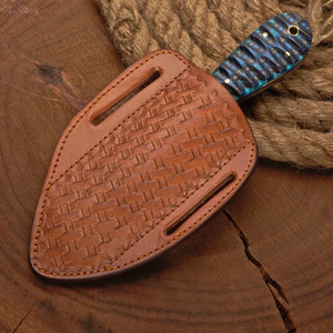 Couteau à Découper le Dinde en Acier Damas Professionnel avec Manche Ergonomique en Bois – Couteau de Camping – Fournisseur d'Usine en Gros - Product Image 4