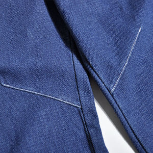 Jeans de Mezclilla Japonesa Personalizados para Hombre, Pantalones Harem de Cintura Alta, Transpirables, con Patrón Sólido, Estilo Urbano - Product Image 3