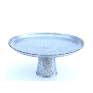 Présentoir à desserts à un étage style ferme, support à gâteaux exclusif en métal galvanisé pour mariages, fêtes et décoration intérieure, support en fer - Product Image 3