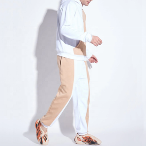 ชุดเซ็ตฮู้ดดี้ผู้ชายสองสี เสื้อฮู้ดแบบสวมหัว กางเกงขายาวลำลอง สตรีทแวร์ ขายส่ง - Product Image 4