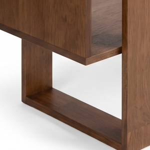 Estante de Exhibición Rectangular de Madera Maciza, Estilo Moderno y Minimalista, Multifuncional, para Sala de Estar, Mueble Duradero para el Hogar - Product Image 3