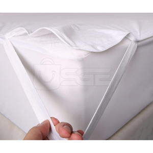 Durable Home 4 Corner Elastic Mattress Protector <b>Bed</b> Mat with Knitted Elastic Corner Fasteners Soft Fabric Long Service Life - Product Image 3