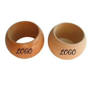 <b>Personalized</b> Modern Wooden <b>Napkin</b> Rings Holder for <b>Wedding</b> Restaurant Luxury Dining Table Decoration Stocked Kitchen Accessories - Product Image 2