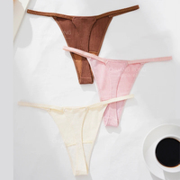 여성 하이라이즈 얇은 하이컷 심리스 통기성 나일론 스판덱스 팬티 부드러운 스트레치 인비저블  thong 팬티 도매