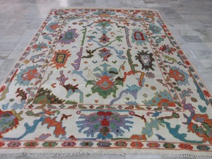 Alfombra Persa Floral Anudada a Mano, Rectangular, de Lana, Pelo Medio, para Sala de Estar, Decoración del Hogar, con Base Antideslizante de Goma - Product Image 3
