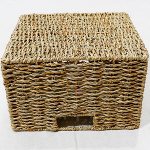 Artex Dong Thap Paniers de rangement en jonc de mer Boîtes cadeaux faites à la main en osier tissé pour l'organisation de la maison - Product Image 3