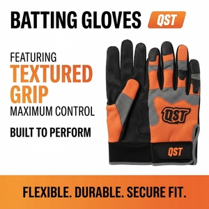 Youth Adult Baseball Batting Gloves Custom Logo Lightweight Flexible Baseball <b>Game</b> Gloves Training Gear Hitting Gloves for team - Product Image 2