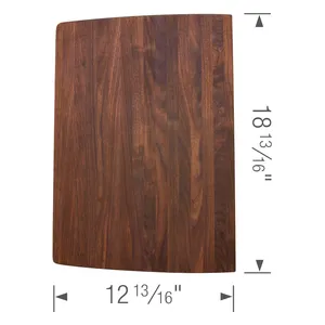 Tabla de Servir Rectangular de Madera Hecha a Mano, 18 13/16" x 12 13/16", Diseño Minimalista Duradero, Madera Sólida para Uso en la Cocina - Product Image 1