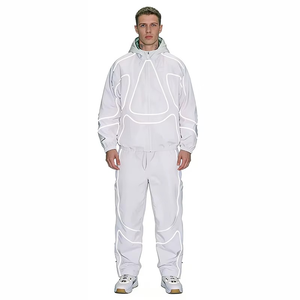 Ensemble de survêtements unisexes en molleton technique pour hommes, coupe ample, personnalisable, haute qualité, par le fabricant - Product Image 2
