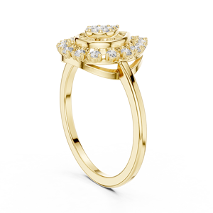 Kodak 14K Gold Plated Luxury Bridal <b>Ring</b> Set with Princess Cut CZ Stone Matching <b>Couple</b> <b>Rings</b> Adjustable Stainless Steel Bands - Product Image 3