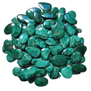 Haute qualité 100% naturel poli Malachite lâche pierres précieuses Cabochon mélange forme disponible pierre approvisionnement en vrac - Product Image 4
