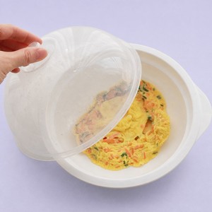 หม้อนึ่งไมโครเวฟแบบมีถาดกรอง ปลอดสาร BPA ผลิตในเกาหลี สำหรับมันเทศและเกี๊ยวซ่า ยี่ห้อ vaporera sin bpa - Product Image 3