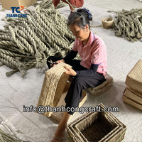 POUF de SEAGRASS OEM fiable avec POUF de SEAGRASS RUSTIQUE Durable Vente en gros Vietnam Livraison rapide Meilleur prix à long terme