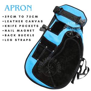 Kit de soin des sabots durable pour fermeurs, comprenant un outil de ramassage de sabots, un outil de forgeage pour fermeurs, un clincher, un marteau de forgeron, un extracteur de sabots et un tablier - Product Image 2