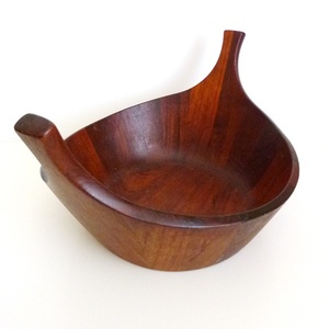 Bol de service en bois d'acacia fait main avec poignées, écologique, durable, design minimaliste, pour présentation de nourriture lors de fêtes, emballé en carton, idéal pour offrir - Product Image 4