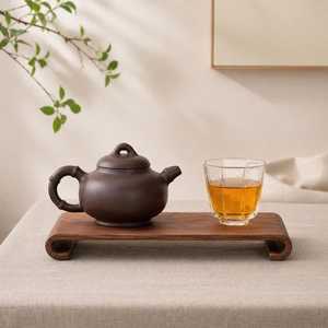 Bandeja de Té de Madera de Nogal, Tabla de Té Curva Simple, Mesa de Té Pequeña, Bandeja Decorativa de Madera para Bebidas, Tabla de Servir Café Hecha a Mano por UO - Product Image 6