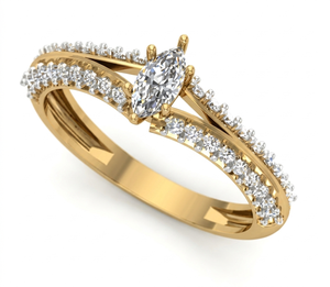 Luxury Lab Grown Diamond <b>Ring</b> <b>Gold</b> East-West Bezel Set Oval Cut Engagement <b>Rings</b> for Women Wholesale Jewelry Factory Price - Product Image 1