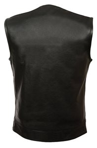Gilet de motard en cuir véritable pour homme, mode automne-hiver, sans manches, coupe-vent, respirant, pour la conduite à moto, sur mesure - Product Image 3