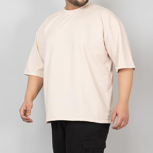 T-shirts surdimensionnés pour hommes de haute qualité, personnalisables sur le devant, 100 % coton, manches courtes, respirants, t-shirts vierges pour hommes - Product Image 4