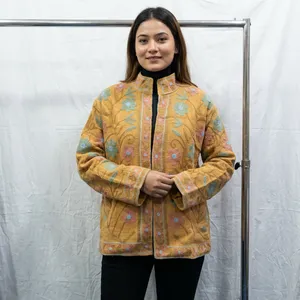 เสื้อแจ็คเก็ตผ้าฝ้ายปักลายดอกไม้ TNT สำหรับผู้หญิง เสื้อแจ็คเก็ตเปิดด้านหน้าสไตล์ชาติพันธุ์ เสื้อคลุมซ้อนทับทันสมัย ชุดลำลองและชุดสำหรับงานเทศกาล - Product Image 3