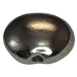 Cuentas Redondas Planas de Plata 925, Cuentas Étnicas de Plata de Ley, Fabricante de Cuentas y Accesorios de Plata para la Fabricación de Joyería - Product Image 1