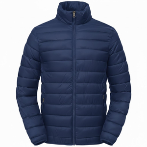 2025 OEM Custom Design <b>Men's</b> <b>Jackets</b> 100% Shiny Polyester Standard Padded Winter Custom Streetwear Puffer <b>Jacket</b> Warm Casual - Product Image 1