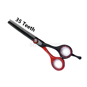 Tijeras de Peluquería Profesionales de Acero Inoxidable para Diestros, con Mango Ergonómico y 35 Dientes, para Adelgazar el Cabello - Product Image 4