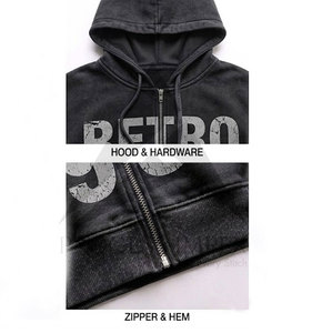 Custom Winter Digital Print Zip Up Hoodie Mens Plus Size Oversized Boxy Fit <b>Drop</b> Shoulder Thick Full Zip Process Impex - Product Image 5