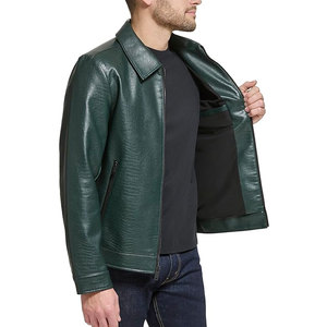 Veste en simili cuir pour homme, élégante, décontractée, inspirée des motards, légère, confortable, manteau de mode urbaine pour homme - Product Image 3