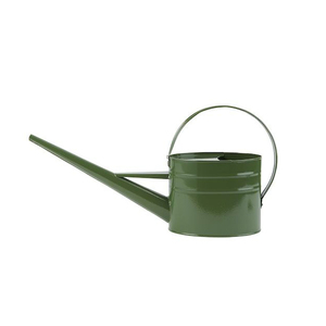 Arrosoir en fer vert avec long bec pour le jardinage, finition peinte durable - Product Image 1