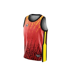 Conjunto de Jersey de práctica de baloncesto lavado Reversible de alta calidad Unisex, uniforme deportivo de poliéster 100% de secado rápido transpirable OEM - Product Image 3
